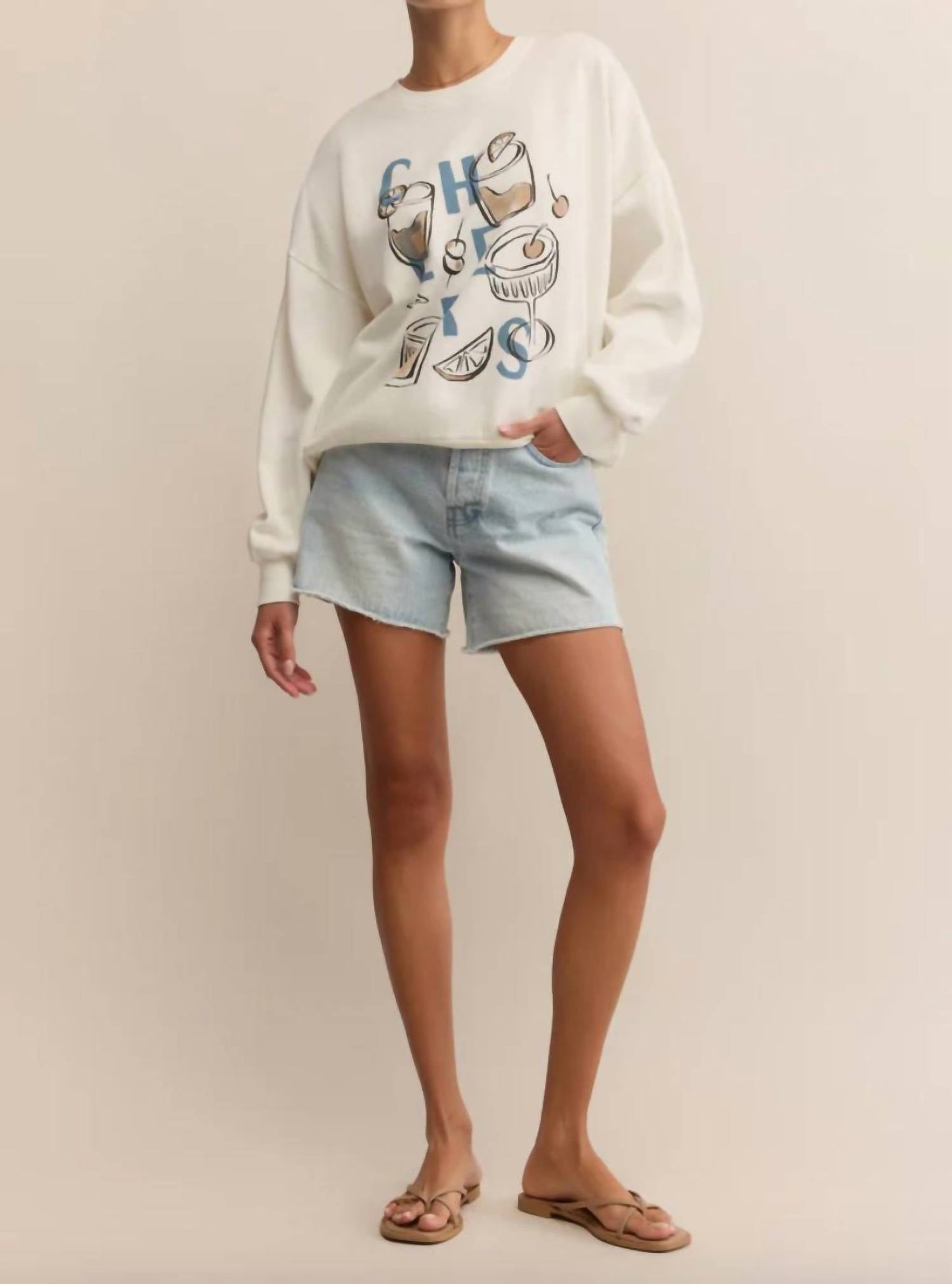 Z Supply - Cheers Sunday Long Sleeve Sweatshirt