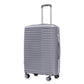 4-Piece PP Spinner Wheel Luggage Set with Cosmetic Case, Light Gray