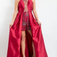 Rachel Allan - Beaded Mikado Prom Gown