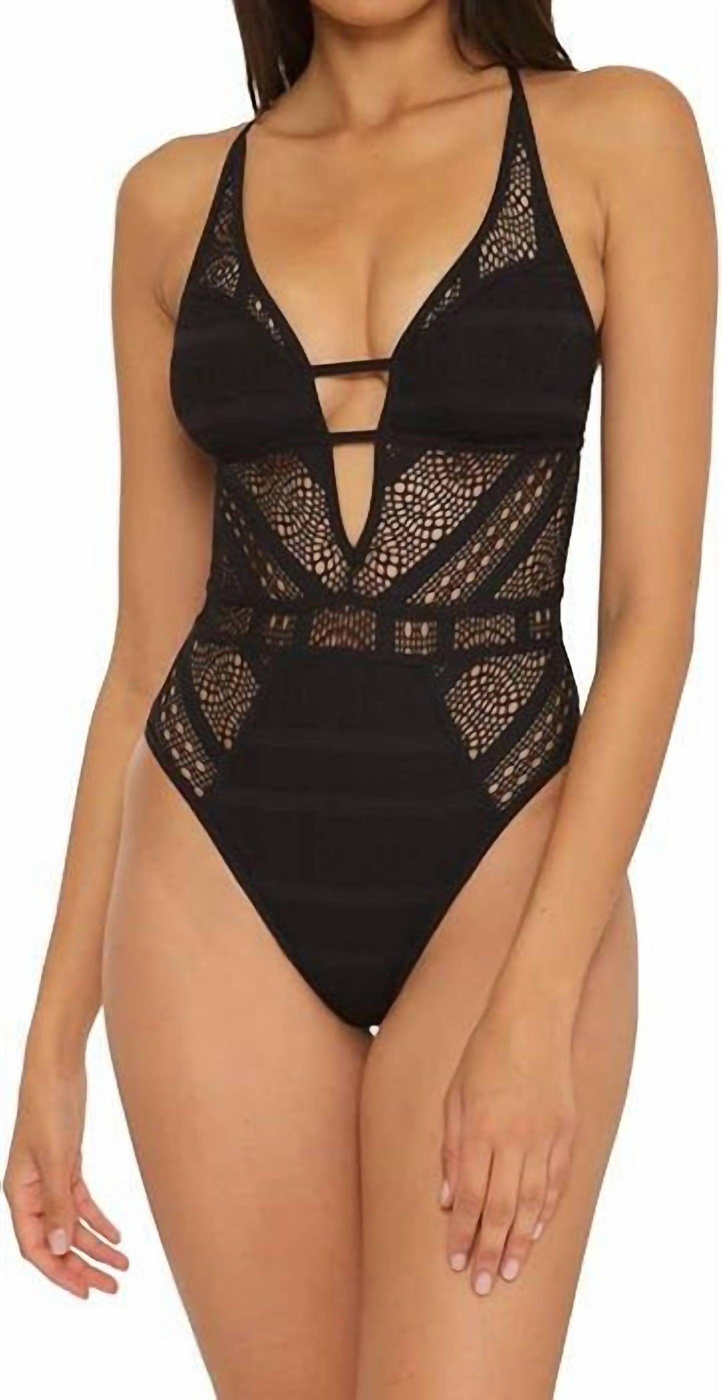 Becca By Rebecca Virtue - Color Play Cochet Paislee High Leg One-piece Swimsuit
