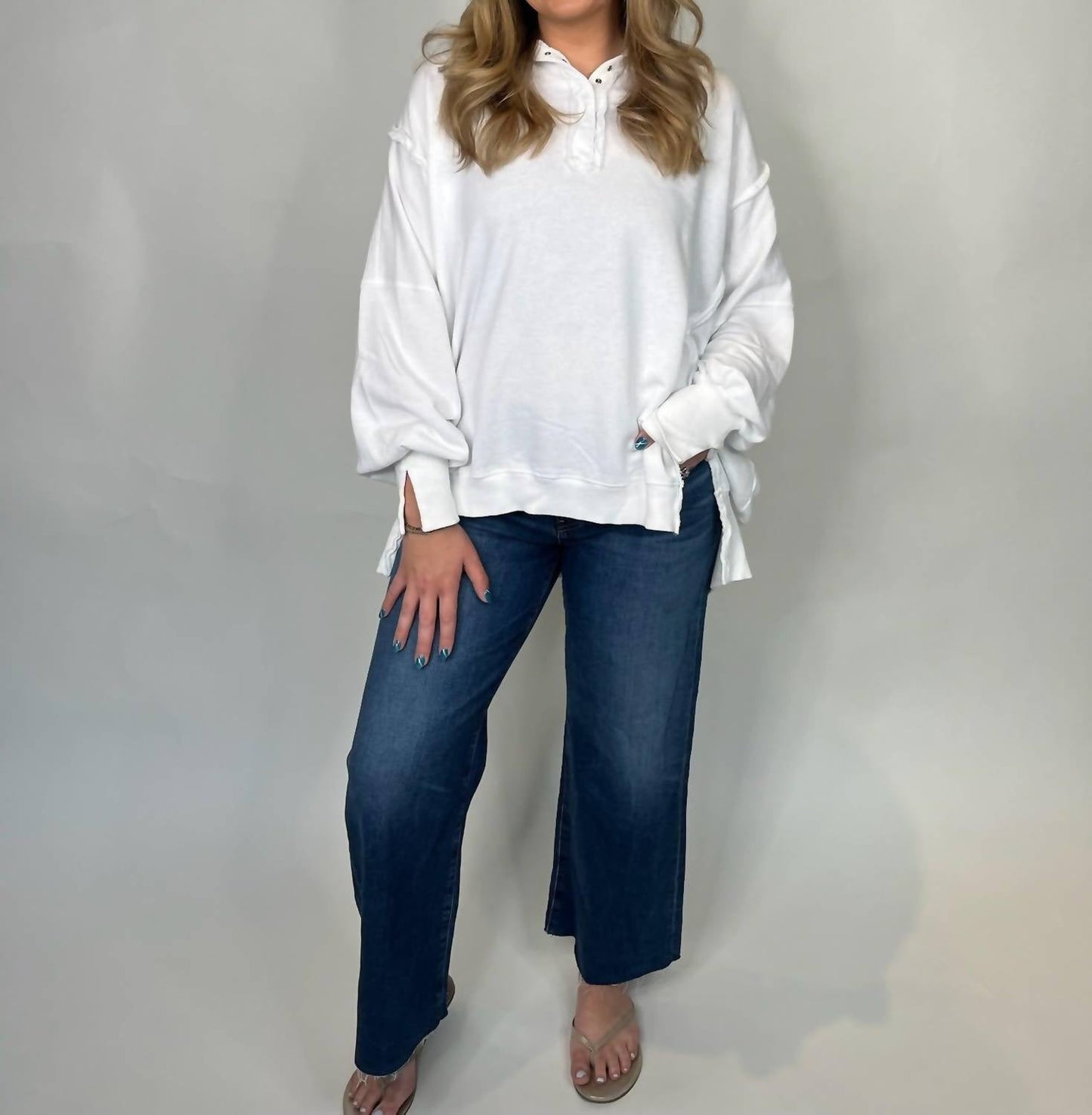 Free People - Camden Henley Sweatshirt