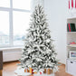 6ft Snow-Flocked Pre-Lit Christmas Tree with 1100 PE+PVC Tips