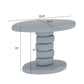 Stacked Cobblestone End Table