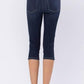 Judy Blue - Women's Non-distressed Skinny Denim Capri