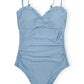 Ganni - Shine Gathered One Piece Swimsuit