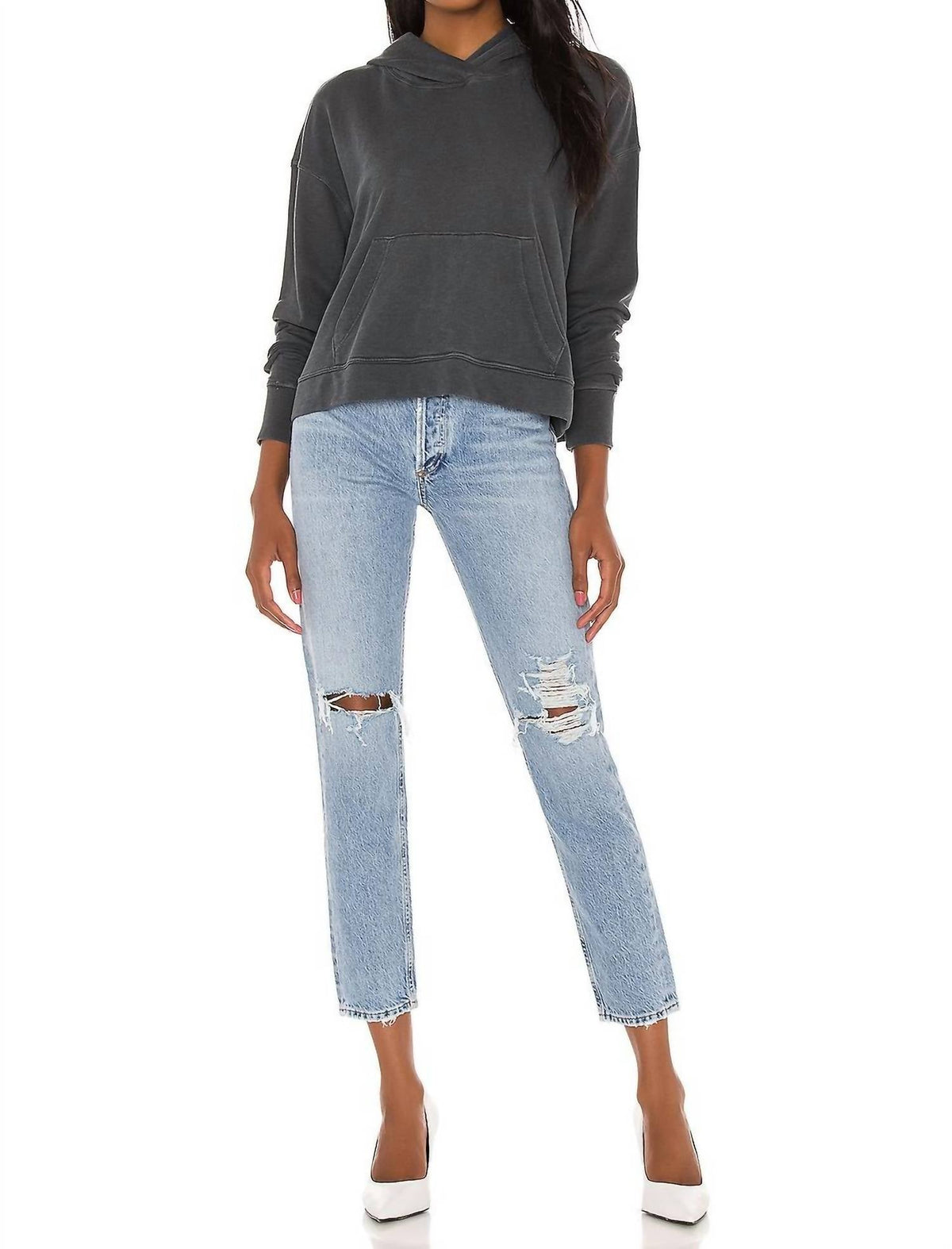Agolde - Jamie High Rise Classic Organic Denim Jean
