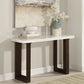 Edwyn Natural Marble Top End Table