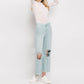 Vervet By Flying Monkey - CROP FLARE JEANS