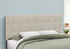 Queen Size Upholstered Transitional Beige Headboard