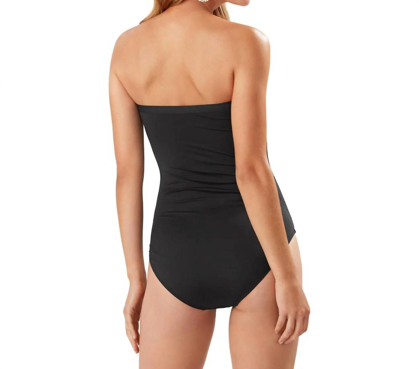 Tommy Bahama - PEARL SHIRRED BANDEAU ONE-PIECE SWIMSUIT