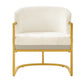 Upholstered Reading Accent Armchair For Living Room