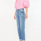 Kancan - High Rise Straight Leg Button Fly Jean
