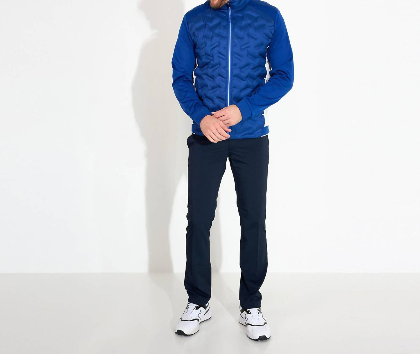 एबेकस स्पोर्ट्सवियर यू एस - पोर्ट्रश फुल जिप हाइब्रिड जैकेट