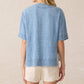 Faherty - Dune Cotton Gauze Short Sleeve Top