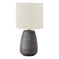 Contemporary Ceramic Table Lamp in Gray and Cream