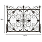 Darcie Wrought Iron Fireplace Screen Ornate Design