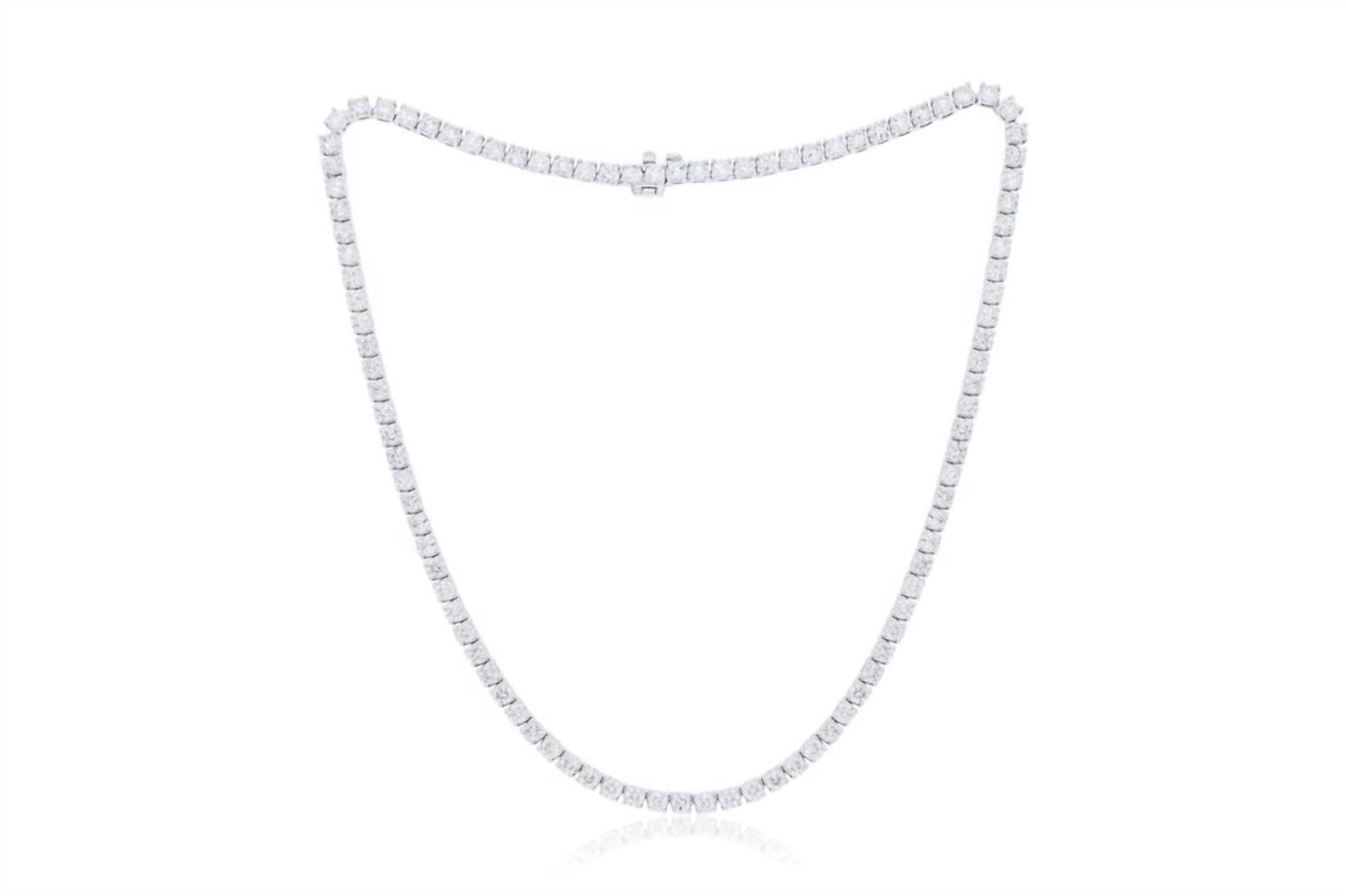 Diana M Jewels - 5.45 Cts Lab Grown Diamond Tennis Necklace