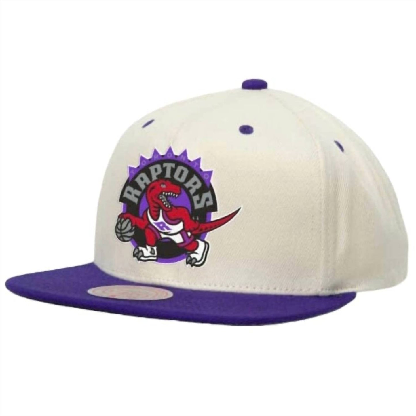 Mitchell & Ness - पुरुषों के लिए NBA टोरंटो रैप्टर्स सेल 2 टोन स्नैपबैक हैट