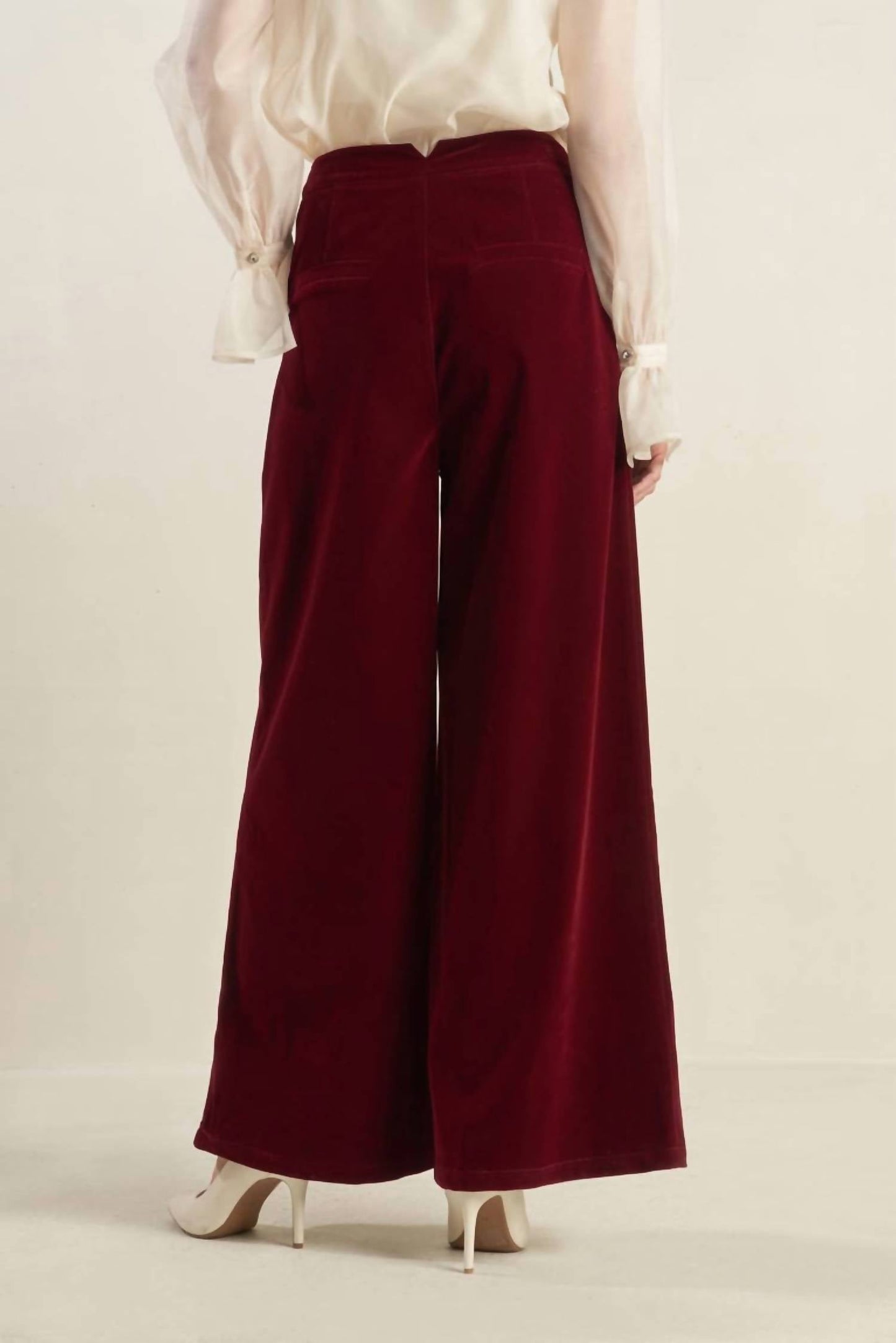 Freemarket - Coy Charm Velvet Wide Leg Pant