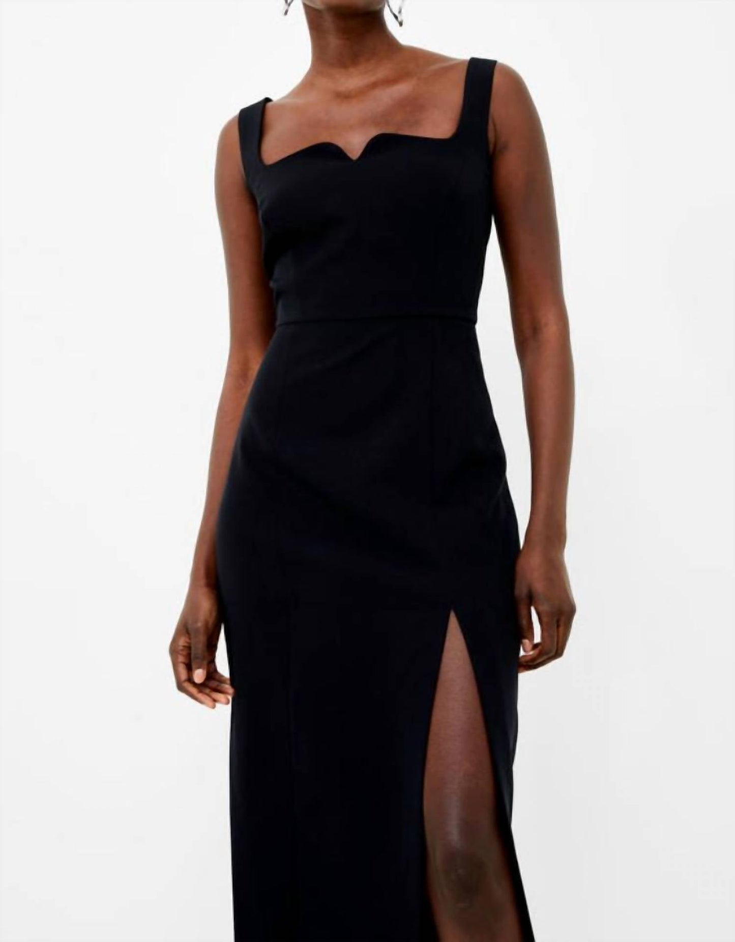 French Connection - Echo Crepe Neck Detail Dress