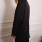 Attentif - Satin Blazer With Shoulder Pads