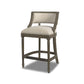 Paris 26.5' Farmhouse Counter Height Bar Stool with Backrest