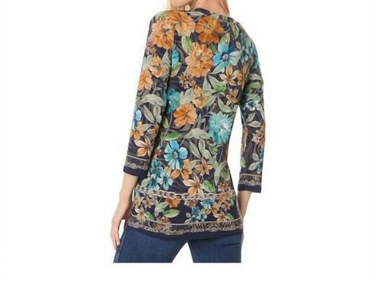 Johnny Was - THE JANIE FAVORITE 3/4 SLEEVE CREW NECK TEE