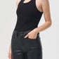 Agolde - Women's Athena Asymmetric Rib Tank
