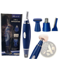 3-in-1 Electric Ear Nose and Pet Nail Trimmer Blue