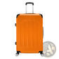 3-in-1 Lightweight Orange Abs Hard Shell Trolley Suitcase Set