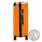 3-in-1 Lightweight Orange Abs Hard Shell Trolley Suitcase Set