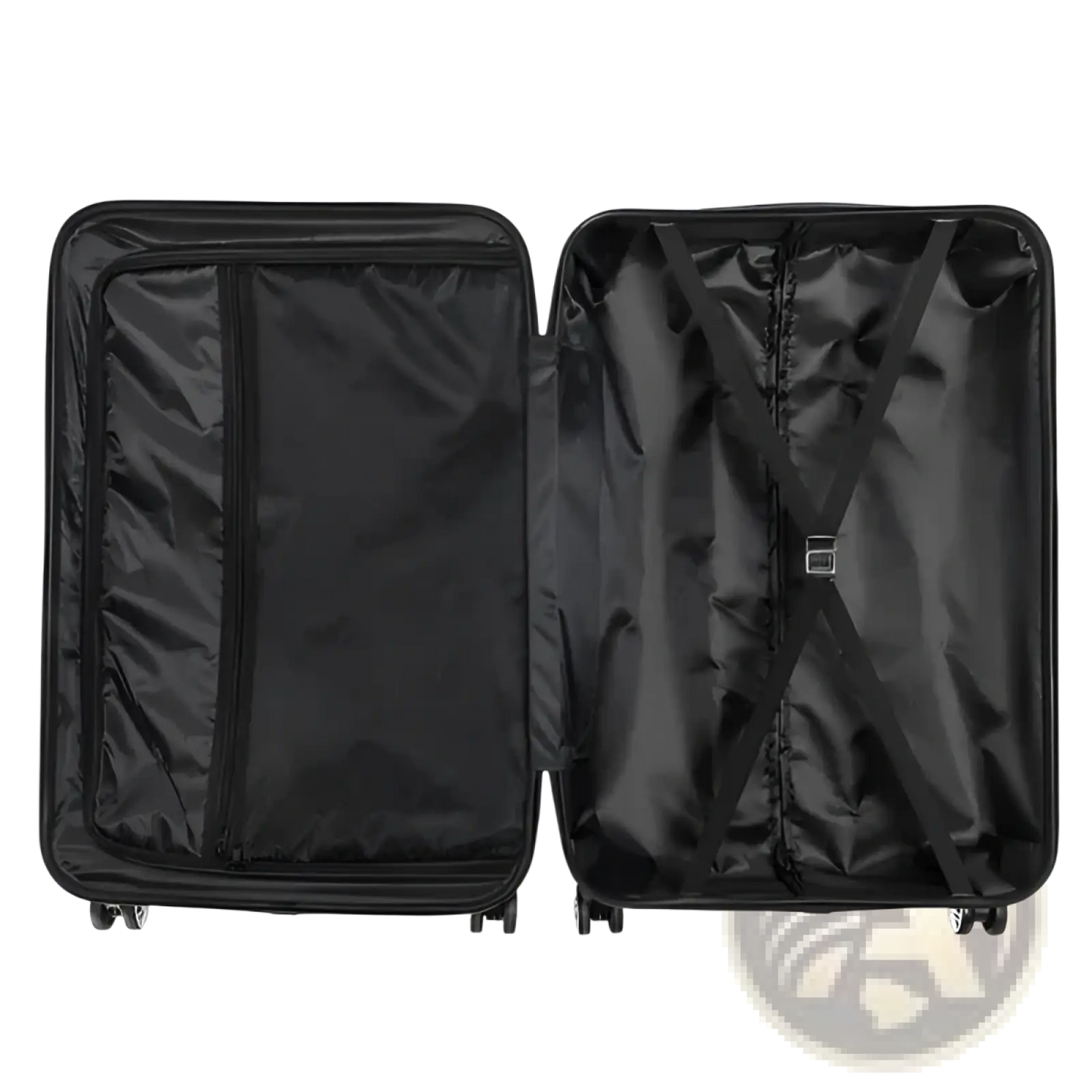 3-in-1 Lightweight Orange Abs Hard Shell Trolley Suitcase Set
