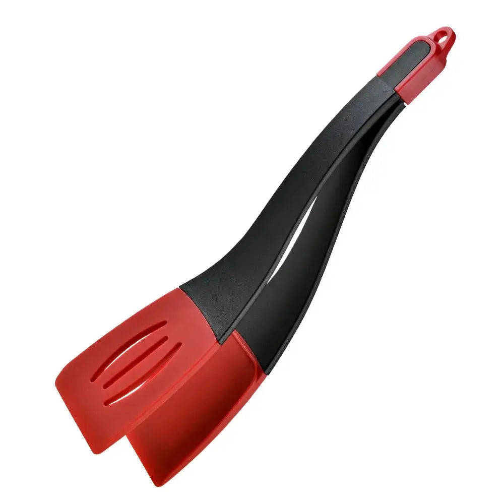 3-in-1 Silicone Slotted Spatula and Kitchen Tongs Clip