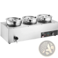3-pot Electric Soup Warmer 1200w Commercial Bain Marie
