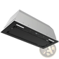 30 Inch Range Hood Insert 800 Cfm Black Glass Vent Fan