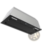 30 Inch Range Hood Insert 800 Cfm Black Glass Vent Fan