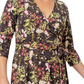 Leota Women's Perfect Faux Wrap Dress Brown Size 3X