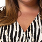Leota Women's Inky Zebra Perfect Wrap Dress Black