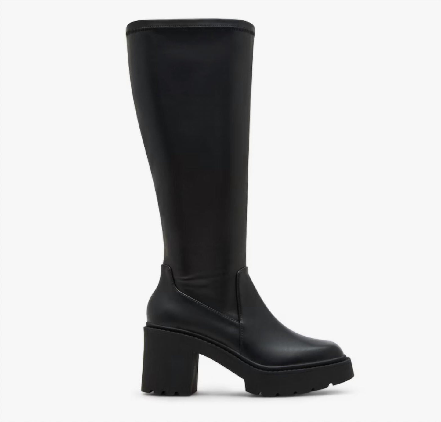 Steve Madden - Women's Knee High Platform Block Heel Bootie