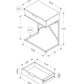 Accent Side Table with Storage Drawer, Spacious Tabletop, Contemporary Design