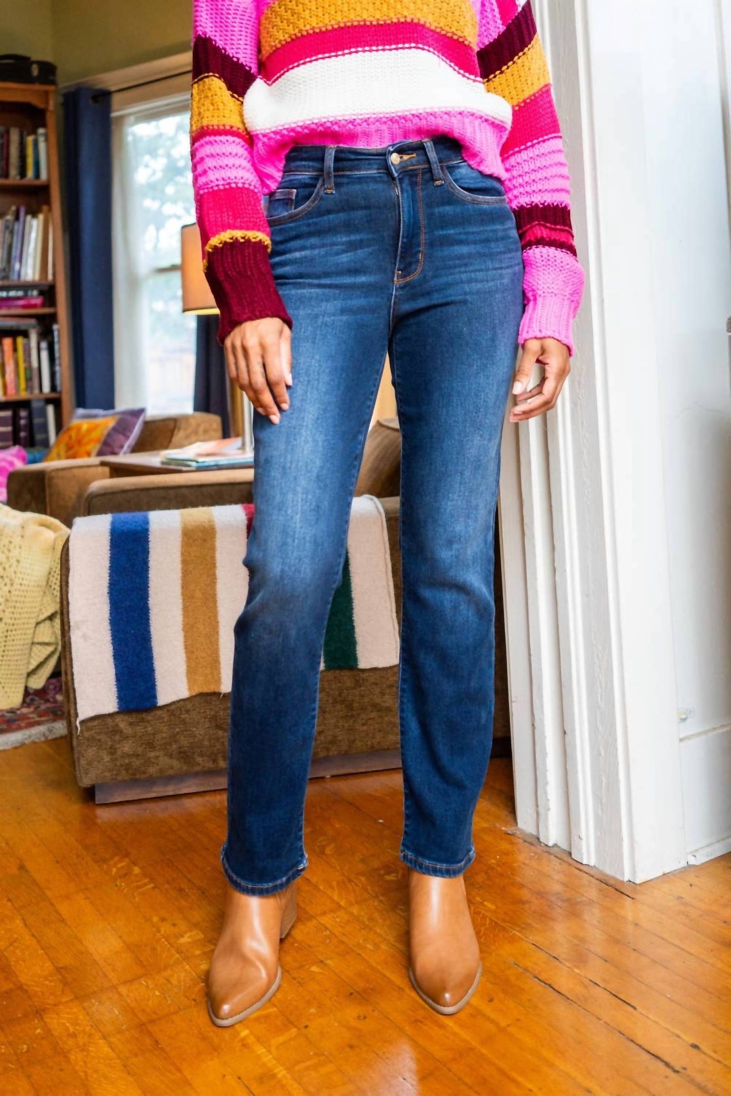 Judy Blue - Thermal Straight Jeans