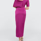 Theia - Rayna One Shoulder Draped Gown