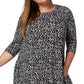 Leota Women's Melanie Swing Dress Black Size 2X