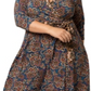 Leota Women's Banded Perfect Wrap Dress Blue Size 1X