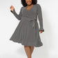 Leota Women's Rosalia Dress Gray Size 1X