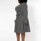 Leota Women's Rosalia Dress Gray Size 1X
