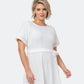 Leota Women's Genesis Eyelet Jersey Dress White