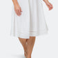 Leota Women's Genesis Eyelet Jersey Dress White Size 1X