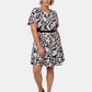 Leota Women's Mackenzie Fit and Flare Dress Black Size 3X