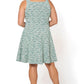 Leota Women's Ariana Dress in Green Multi Jacquard 2X Lord & Taylor Green Size 2XL